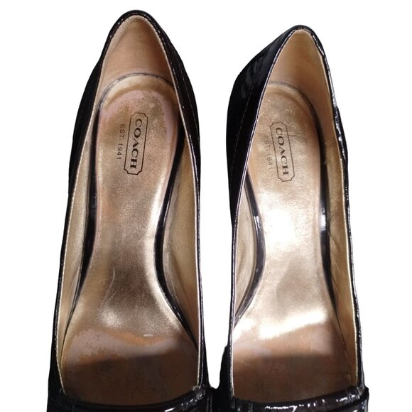 Coach Women's Brown Shoes/Pumps/Heels 3" Size 9B SKU 2191 - Picture 5 of 5